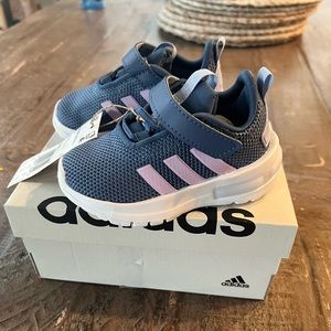 Baby adidas size 5, pink and purple. Brand new, tag still on